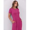 imageANRABESS Women Summer Maxi Dress 2025 Casual Short Sleeve Button Fit ampamp Flare ALine Flowy Spring Long Dresses with PocketsRose