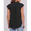 imageANRABESS Womens Dressy Casual Button Down Shirts Ruffle Cap Sleeve V Neck Elegant Business Work Tops BlouseBlack