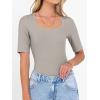 imageANRABESS Womens Half Sleeve Tops Scoop Neck Ribbed Knit Slim Fitted Basic Tee Shirts Summer 2025 Trendy Fall Casual ClothesKhaki