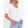 imageANRABESS Womens Half Sleeve Tops Scoop Neck Ribbed Knit Slim Fitted Basic Tee Shirts Summer 2025 Trendy Fall Casual ClothesWhite