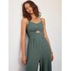 imageANRABESS Womens Jumpsuit Summer Beach Vacation Romper 2025 V Neck Sleevelsee Spaghetti Strap Cutout Linen Wide Leg ClothesGray Blue