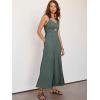 imageANRABESS Womens Jumpsuit Summer Beach Vacation Romper 2025 V Neck Sleevelsee Spaghetti Strap Cutout Linen Wide Leg ClothesGray Blue