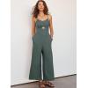 imageANRABESS Womens Jumpsuit Summer Beach Vacation Romper 2025 V Neck Sleevelsee Spaghetti Strap Cutout Linen Wide Leg ClothesGray Blue