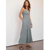 imageANRABESS Womens Jumpsuit Summer Beach Vacation Romper 2025 V Neck Sleevelsee Spaghetti Strap Cutout Linen Wide Leg ClothesGrey