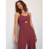 imageANRABESS Womens Jumpsuit Summer Beach Vacation Romper 2025 V Neck Sleevelsee Spaghetti Strap Cutout Linen Wide Leg ClothesRose