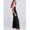 imageANRABESS Womens Jumpsuits Dressy Summer Casual One Piece Outfits High Neck Tank Top Wide Leg Pants Rompers Jumper PocketsBlack