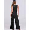 imageANRABESS Womens Jumpsuits Dressy Summer Casual One Piece Outfits High Neck Tank Top Wide Leg Pants Rompers Jumper PocketsBlack
