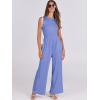 imageANRABESS Womens Jumpsuits Dressy Summer Casual One Piece Outfits High Neck Tank Top Wide Leg Pants Rompers Jumper PocketsBlue