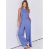 imageANRABESS Womens Jumpsuits Dressy Summer Casual One Piece Outfits High Neck Tank Top Wide Leg Pants Rompers Jumper PocketsBlue