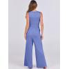 imageANRABESS Womens Jumpsuits Dressy Summer Casual One Piece Outfits High Neck Tank Top Wide Leg Pants Rompers Jumper PocketsBlue