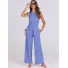 imageANRABESS Womens Jumpsuits Dressy Summer Casual One Piece Outfits High Neck Tank Top Wide Leg Pants Rompers Jumper PocketsBlue
