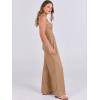 imageANRABESS Womens Jumpsuits Dressy Summer Casual One Piece Outfits High Neck Tank Top Wide Leg Pants Rompers Jumper PocketsCamel