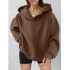 imageANRABESS Womens Oversized Hoodies V Neck Sweatshirts Fleece Long Sleeve Pullover Y2K Clothes 2025 Fall Trendy OutfitsCoffee