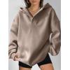 imageANRABESS Womens Oversized Hoodies V Neck Sweatshirts Fleece Long Sleeve Pullover Y2K Clothes 2025 Fall Trendy OutfitsCoffee Grey