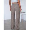 imageANRABESS Womens Ribbed Knit Lounge Pajama Pants Casual Elastic High Waist Loose Wide Leg Pants 2025 Fall Comfy PJ BottomsCoffee