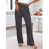imageANRABESS Womens Ribbed Knit Lounge Pajama Pants Casual Elastic High Waist Loose Wide Leg Pants 2025 Fall Comfy PJ BottomsDark Grey