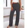 imageANRABESS Womens Ribbed Knit Lounge Pajama Pants Casual Elastic High Waist Loose Wide Leg Pants 2025 Fall Comfy PJ BottomsDark Grey