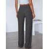 imageANRABESS Womens Ribbed Knit Lounge Pajama Pants Casual Elastic High Waist Loose Wide Leg Pants 2025 Fall Comfy PJ BottomsDark Grey
