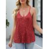 imageANRABESS Womens Sequin Tank Tops Sparkle Glitter Shirts Sexy Party Shimmer Camisole Sleeveless V Neck Summer Going Out VestRed