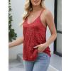 imageANRABESS Womens Sequin Tank Tops Sparkle Glitter Shirts Sexy Party Shimmer Camisole Sleeveless V Neck Summer Going Out VestRed