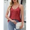 imageANRABESS Womens Sequin Tank Tops Sparkle Glitter Shirts Sexy Party Shimmer Camisole Sleeveless V Neck Summer Going Out VestRed