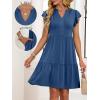 imageANRABESS Womens Summer Casual Mini Dress Ruffle Sleeve V Neck Sundress 2025 Fashion Flowy Tiered Boho Beach Vacation DressesBlue