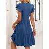 imageANRABESS Womens Summer Casual Mini Dress Ruffle Sleeve V Neck Sundress 2025 Fashion Flowy Tiered Boho Beach Vacation DressesBlue