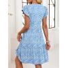 imageANRABESS Womens Summer Casual Mini Dress Ruffle Sleeve V Neck Sundress 2025 Fashion Flowy Tiered Boho Beach Vacation DressesBlue Floral