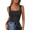 imageANRABESS Tank Tops for Women 2025 Summer Square Neck Rib Knit Sleeveless Basic Slim Fit Shirts Casual Top Trendy OutfitsBlack