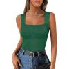 imageANRABESS Tank Tops for Women 2025 Summer Square Neck Rib Knit Sleeveless Basic Slim Fit Shirts Casual Top Trendy OutfitsGreen