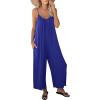 imageANRABESS Women Jumpsuits 2025 Casual Sleeveless Spaghetti Strap Boho Wide Leg Rompers Dressy Summer Outfits Vacation ClothesRoyal Blue