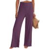 imageANRABESS Womens Ribbed Knit Lounge Pajama Pants Casual Elastic High Waist Loose Wide Leg Pants 2025 Fall Comfy PJ BottomsDark Purple