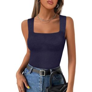 imageANRABESS Tank Tops for Women 2025 Summer Square Neck Rib Knit Sleeveless Basic Slim Fit Shirts Casual Top Trendy OutfitsNavy Blue