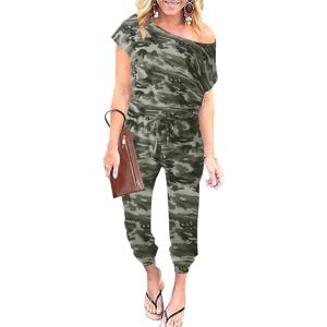 imageANRABESS Womens Loose Summer Casual Off Shoulder Elastic Waist Stretchy Long Romper Jumpsuit01camo