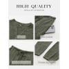 imageANRABESS Lounge Pajama Set for Women 2 Piece Outfit Long Sleeve Knit Henley Top Matching Pant 2025 Fall Travel Sweat ClothingArmy Green