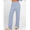 imageANRABESS Womens 2 Piece Lounge Pajama Sets Ribbed Knit Long Sleeve Tunic Tops Matching Pants Casual Fall Sleepwear OutfitsBlue