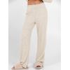 imageANRABESS Womens 2 Piece Lounge Pajama Sets Ribbed Knit Long Sleeve Tunic Tops Matching Pants Casual Fall Sleepwear OutfitsLight Khaki