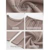 imageANRABESS Womens Fleece Pajama Sets 2 Piece Outfits Matching Lounge Set Casual Ribbed Knit Long Sleeve Pj 2025 Fall SleepwearKhaki