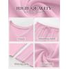 imageANRABESS Womens Fleece Pajama Sets 2 Piece Outfits Matching Lounge Set Casual Ribbed Knit Long Sleeve Pj 2025 Fall SleepwearPink