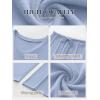 imageANRABESS Womens Fleece Pajama Sets 2 Piece Outfits Matching Lounge Set Casual Ribbed Knit Long Sleeve Pj 2025 Fall SleepwearSky