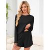 imageANRABESS Womens Long Sleeve Pajama Sets 2025 Fall 2 Piece Outfits Lounge Matching Short Set Striped Pjs Loungewear SleepwearBlack
