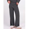 imageANRABESS Womens Pajama Sets Fuzzy Fleece 2 Piece Long Sleeve Sweater Knit Top Wide Leg Pants Lounge Pj Set 2025 Fall OutfitsDeep Gray