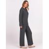 imageANRABESS Womens Pajama Sets Fuzzy Fleece 2 Piece Long Sleeve Sweater Knit Top Wide Leg Pants Lounge Pj Set 2025 Fall OutfitsDeep Gray