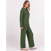 imageANRABESS Womens Pajama Sets Fuzzy Fleece 2 Piece Long Sleeve Sweater Knit Top Wide Leg Pants Lounge Pj Set 2025 Fall OutfitsLawn Green