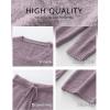 imageANRABESS Womens Pajama Sets Fuzzy Fleece 2 Piece Long Sleeve Tops Wide Leg Pants Lounge Matching Pj Set 2025 Fall OutfitsPurple