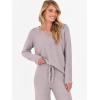 imageANRABESS Womens Pajama Sets Fuzzy Fleece 2 Piece Long Sleeve Tops Wide Leg Pants Lounge Matching Pj Set 2025 Fall OutfitsSilver Grey