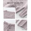 imageANRABESS Womens Pajama Sets Fuzzy Fleece 2 Piece Long Sleeve Tops Wide Leg Pants Lounge Matching Pj Set 2025 Fall OutfitsSilver Grey