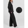 imageANRABESS Womens 2 Piece Lounge Sets Casual Travel Outfits Wide Leg Tracksuit Sweatsuits Matching Set 2025 Fall ClothesBlack