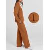 imageANRABESS Womens 2 Piece Lounge Sets Casual Travel Outfits Wide Leg Tracksuit Sweatsuits Matching Set 2025 Fall ClothesCaramel