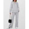 imageANRABESS Womens 2 Piece Lounge Sets Casual Travel Outfits Wide Leg Tracksuit Sweatsuits Matching Set 2025 Fall ClothesGrey